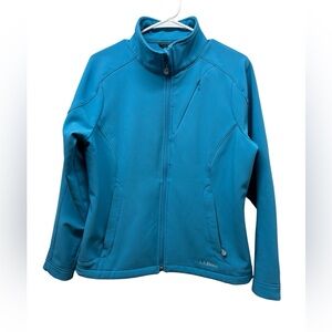 L.L. Bean Women’s Primaloft Fleece Lined teal jacket
